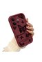 Vivo V60 Lite 4G/5G Compatible Claret Red Butterfly Silicone Case with Camera Protection, Shock Absorption, Comfortable Grip - 2