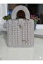 Handmade Macrame Women's Handbag, Knitted Texture, Stylish Design, Daily Use.
