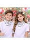 White Atatürk Signature Patterned Square Scarf Bandana Set of 24 Unisex