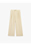 Viscose Fabric Tie-Dye Detailed Pocketed Pleated Wide-Leg Palazzo Trousers - 5