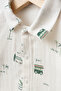 Gots Certified Fabric 100% Cotton Muslin 5-Piece Baby Boy Hospital Discharge Set Gift - 2