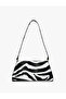 Zebra Patterned Shoulder Bag - 2