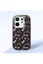 Vivo X200 Fe Compatible Anti-Impact Camera Protected Patterned Printed Black Silicone Case - 2