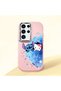 Samsung Galaxy S23 Ultra Compatible Anti-Shock Camera Protected Patterned Printed Pink Silicone Case - 2