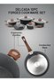 Chef Master 10 Piece Non stick Cookware Set With 5 Layer Granite Coating pots and pan set (B - 2