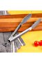 DC3176 Silicone Food Tong with Handle, Silver/Grey - 4