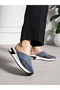 Emor Navy Blue Stone Detailed Women's Slippers - 3