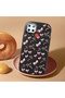 Realme C25/C25S Compatible Anti-Impact Camera Protected Patterned Printed Black Silicone Case - 3