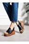 Portis Black Genuine Leather Women's Sandals - 3