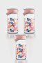 Mono 1800 ml Flower Patterned 3-Piece Glass Jar Set 132067 Pink
