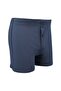 Men's Towel Waist Buttoned Boxer Navy Blue - 5