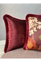 Robin-9372 Bordo Tasseled Double Combination Dresser Cover 43X43 - 3