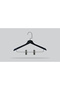Wooden (Black Nickel Hook) Latch Shirt, Skirt Hanger Black Color 48 Pieces - 2