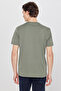 100% Cotton Breathable Regular Fit Regular Cut Crew Neck T-Shirt with Logo Detail - 5