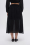 Women's Comfortable Cut Transparent Skirt with Elastic Waist - 5
