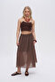 Women's Comfortable Cut Transparent Skirt with Elastic Waist - 4