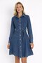 Belt Detailed Buttoned Jean Shirt Dress - 2