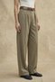 My Fashion High Waist Pleated Wide Leg Pants - 3