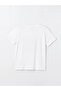 Lcw Vision White Crew Neck Printed Short Sleeve Women's T-Shirt - 7