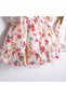 Flower-Patterned Tulip-Detail Baby Girl Set with Shorts - 4