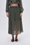 Women's Comfortable Cut Transparent Skirt with Elastic Waist
