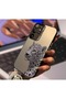 Samsung S23 Ultra Compatible Silver Tiger Print Pattern Shock Absorbing Phone Case Mk01A
