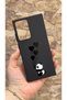 Samsung Galaxy Note 20 Ultra Compatible Heart Panda Patterned Silicone Shock Absorbing Classic Case