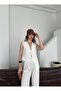 White 3-Lace Vest Muslin Set - 8486 - 5