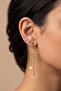 Metal Honeycomb Hanging Earring Set