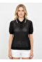 Polo Collar Half Placket Buttoned Knitwear Blouse Ss26Bz0096 - 5