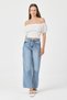 Uca Jean High Waist Wide Leg Relaxed Fit Belted Waist Women's Jean Pants - 4