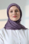 Tree Patterned Cotton Scarf, Soft Textured Flamingo Print Writing Headscarf - Purple - 2