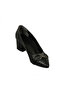 Black Plaid Infinity Stone Heeled Women's Shoes - 5