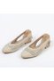 Women's Knitted Open-Sided Ballerina Shoes - 3
