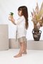 Unisex Mink Shorts White Body Shirt 3-Piece Set - 2