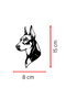 Doberman Car Sticker – Dog Figured Auto Sticker - Dog Themed Motor Sticker 15X8Cm - 2