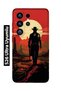 Samsung Galaxy S26 Ultra Compatible Cowboy Sunset Pattern Transparent Phone Case