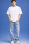 Unisex Bloom Printed Special Design Oversize Comfortable Daily Use Combed Cotton T-Shirt - 3