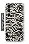 Samsung Galaxy S26 Plus Compatible Zebra Patterned Transparent Phone Case