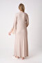 Maternity Nightgown and Dressing Gown Set, Ribbed Lace Sleeves, Buttoned, Breastfeeding, Cotton Viscose, Set of 2 - 4