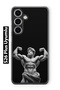 Samsung Galaxy S26 Plus Compatible Ancient Statue Muscular God Pattern Transparent Phone Case