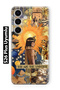 Samsung Galaxy S26 Plus Compatible Cleopatra Patterned Transparent Phone Case
