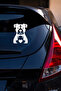 Dog Sticker – Pitbull Design - Car Auto Motor Sticker 15X11Cm