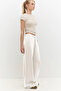 Wide-Legged Sweatpants with Elastic Waistband and Laces - 5