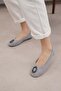 Maura Genuine Suede Ice Blue Women's Ballerinas - 3