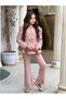 Girl's Special Occasion Set with Button and Belt Detail Combination I Girl's Holiday Set I Ages 3-13 - 6