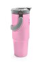 Light Pink Thermos with Straw and Direct Drinking Steel Cup 900 ml 38751 - 6
