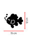 Fish Sticker – Car Sticker with Cute Fish Figure - Motor Car Sticker 15X12Cm - 2