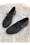 Elle Brown Genuine Leather Belted Casual Ballet Flats