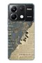 Poco X6 Pro Compatible Vintage Newspaper Collage Pattern Transparent Phone Case